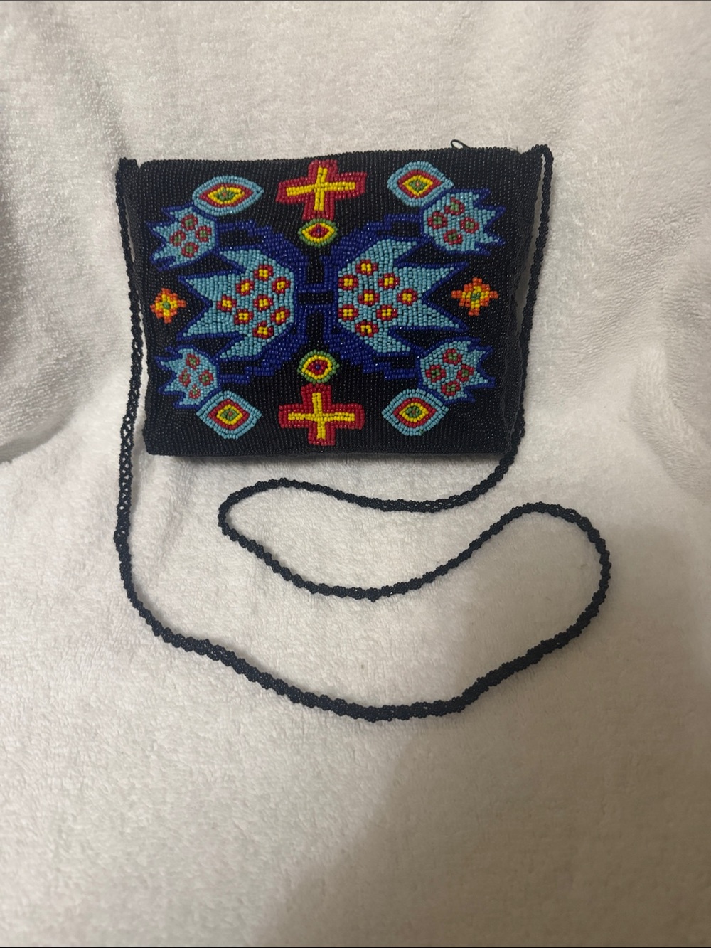 Beaded Aztec Motif Evening Bag